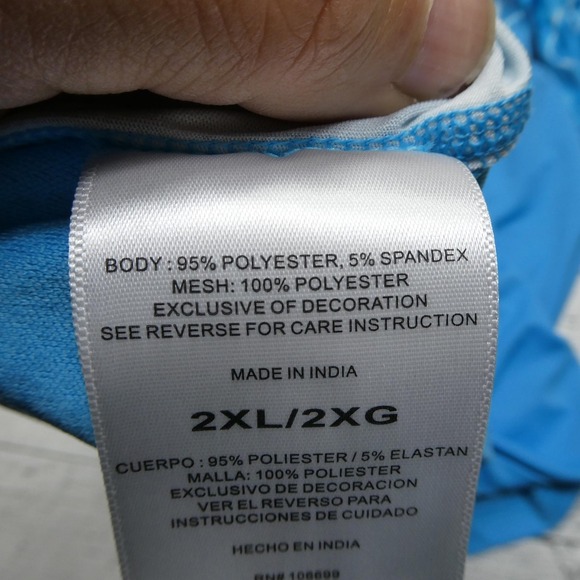 Habit Shirt Mens 2XL Blue Quarter Zip Solar-Factor UPF 40+ Fishing Performance - Picture 9 of 9